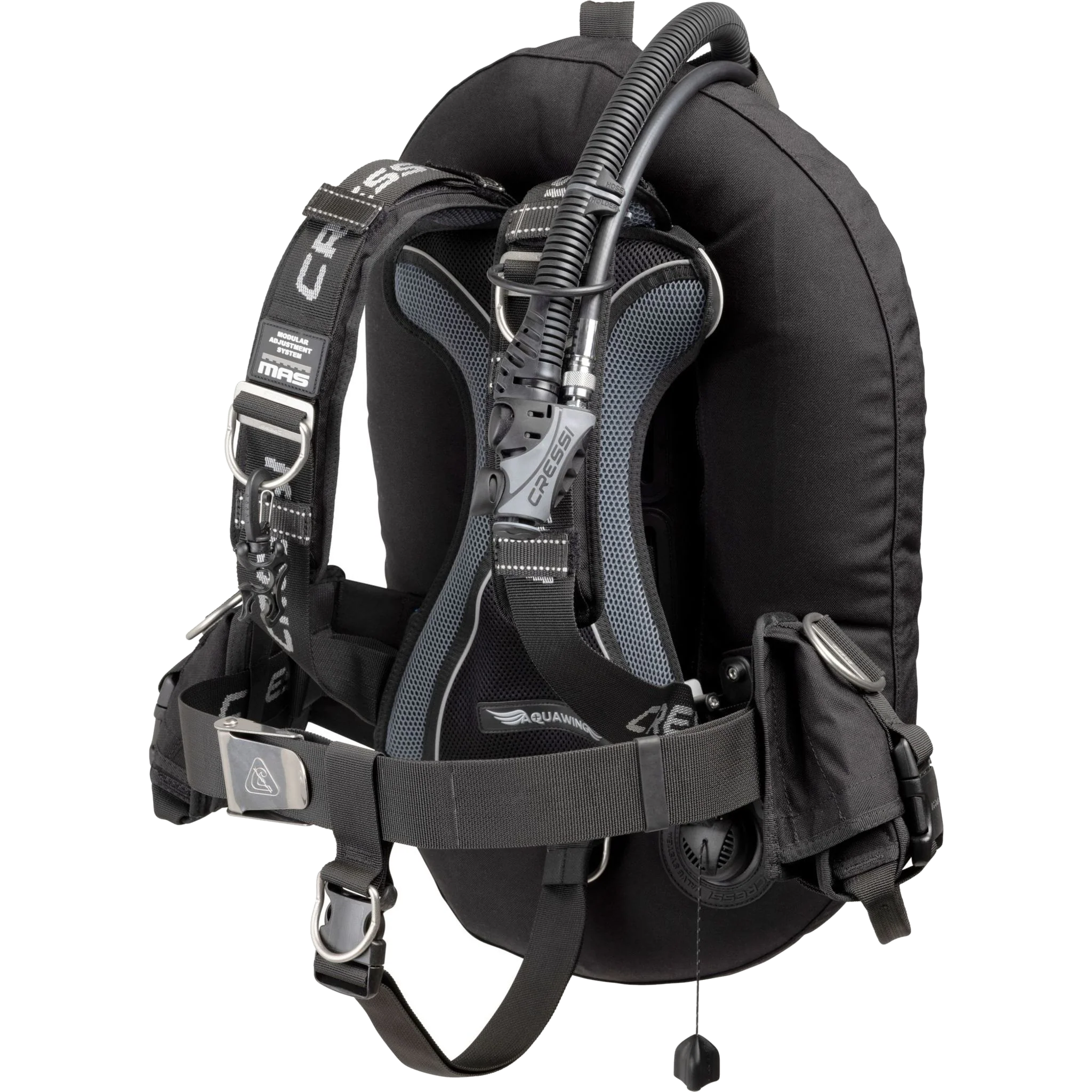 Cressi wing-style buoyancy compensator device for scuba diving