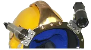 Kirby Morgan helmet-mounted dive light